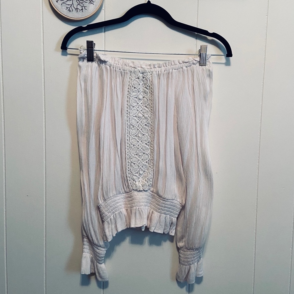 Off the shoulder Peasant Top